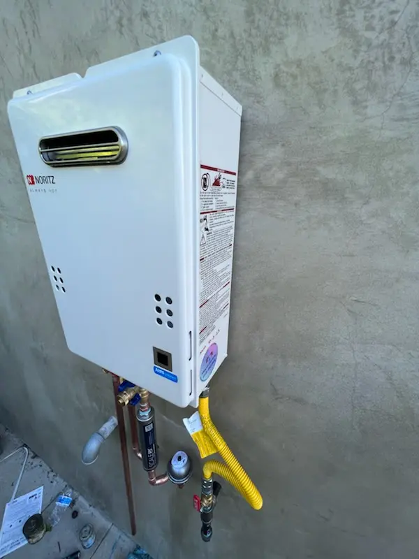Tankless water heater installation for Northridge Park homes